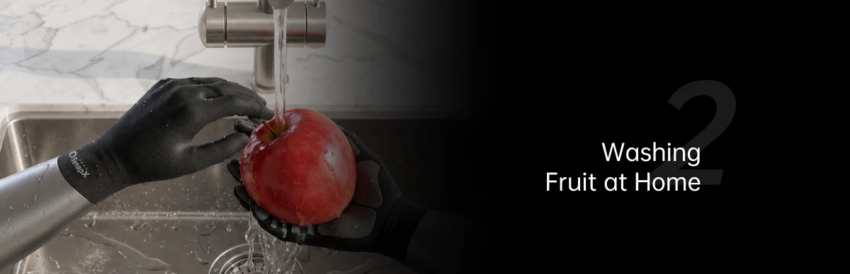 Washing Fruit at Home